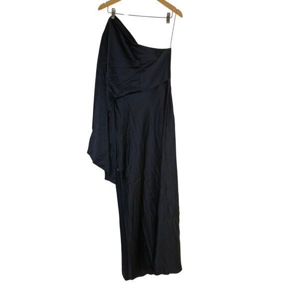 Significant Other Kelsie Gown One Shoulder Blue 10 - Picture 9 of 11